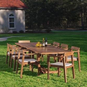 9 pc Horizon Teak Dining Set