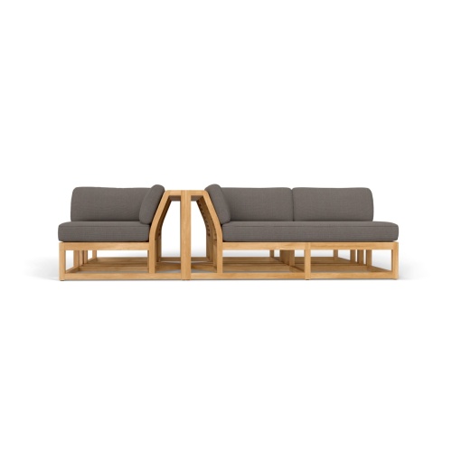 Maya Teak Centerpiece Sofa Set - Picture C