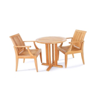 3 pc Laguna Teak Bistro Set