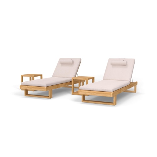 Horizon Double Chaise Lounger Set - Picture A