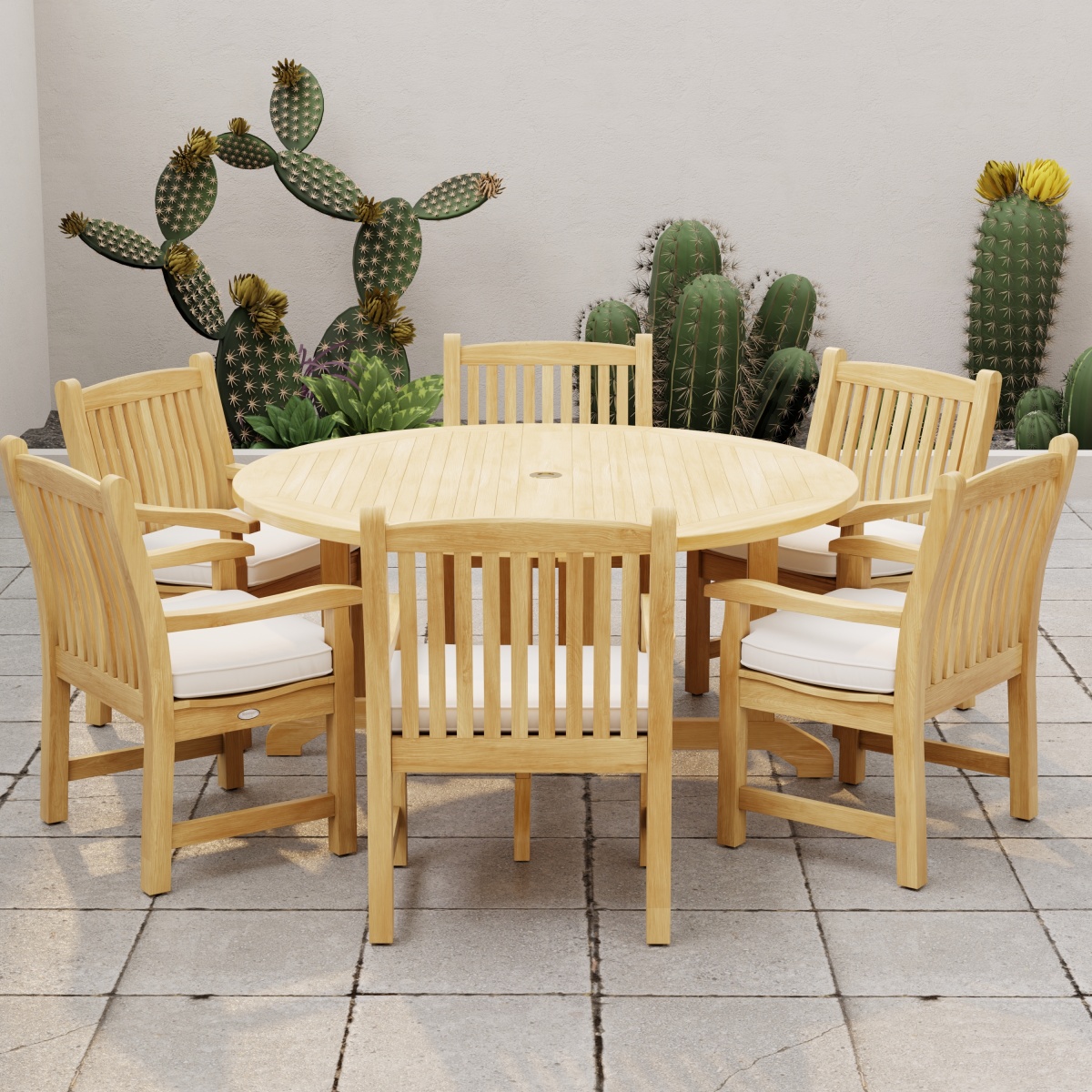 7 pc Barbuda Veranda Teak Dining Set