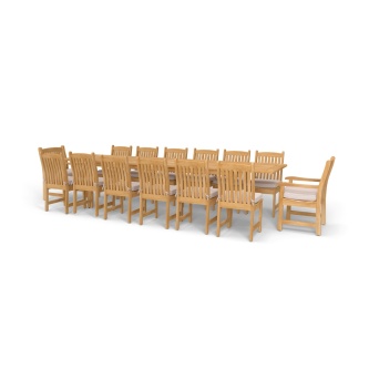 Laguna Veranda 15 pc Grand Dining Set