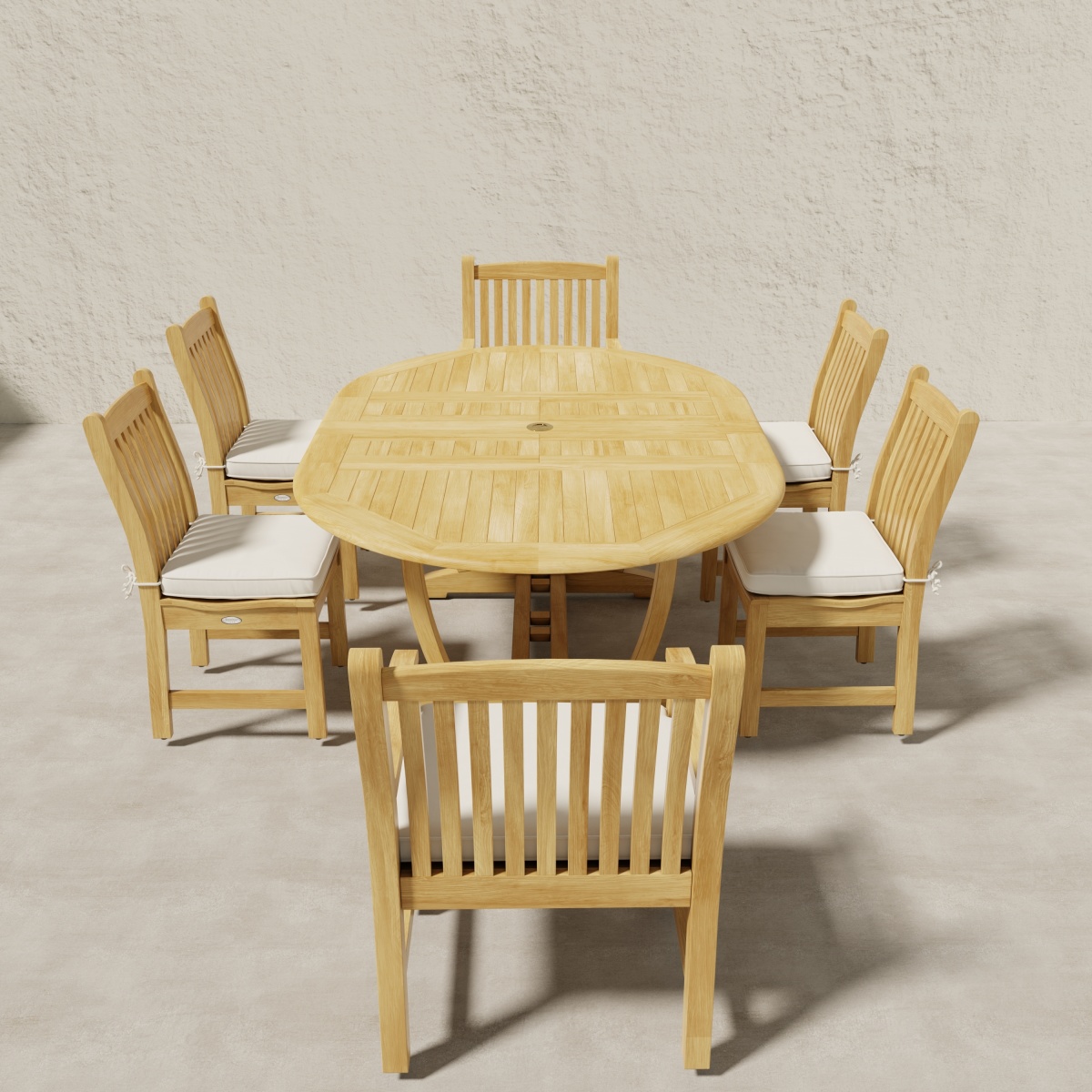 7 pc Oval Veranda Dining Chair Set