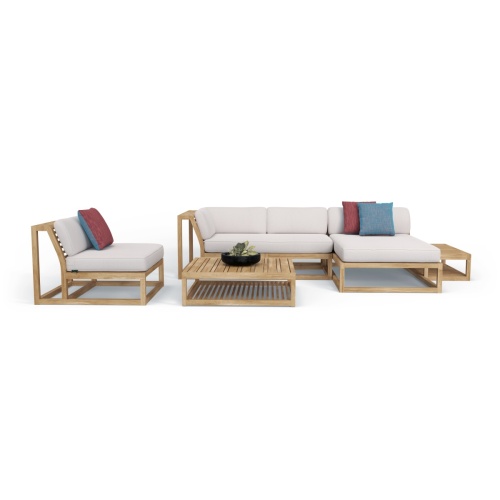Maya 5 pc Teak Lounge Set - Picture A