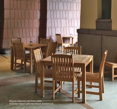 5 pc Square Veranda Teak Dining Set - Picture K