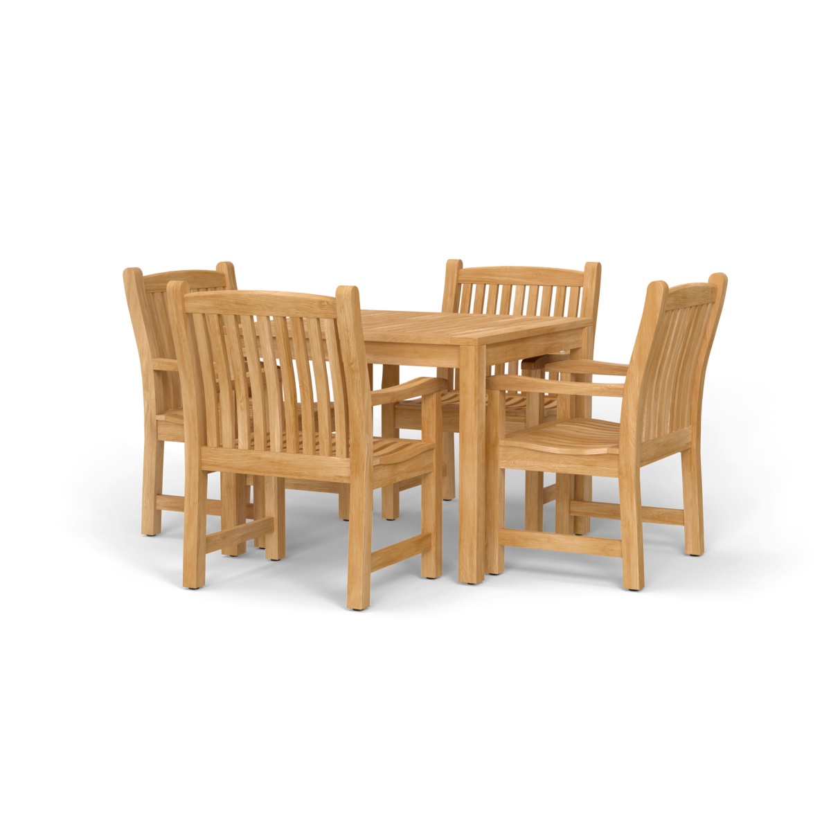 Veranda 5 pc Square Teak Dining Set