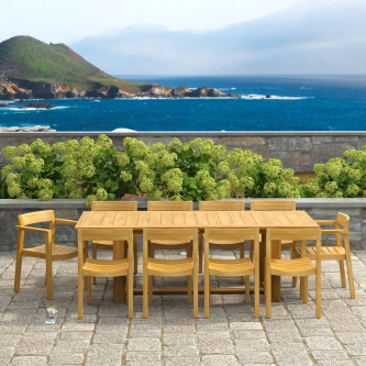 Horizon 11 pc Teak Dining Set