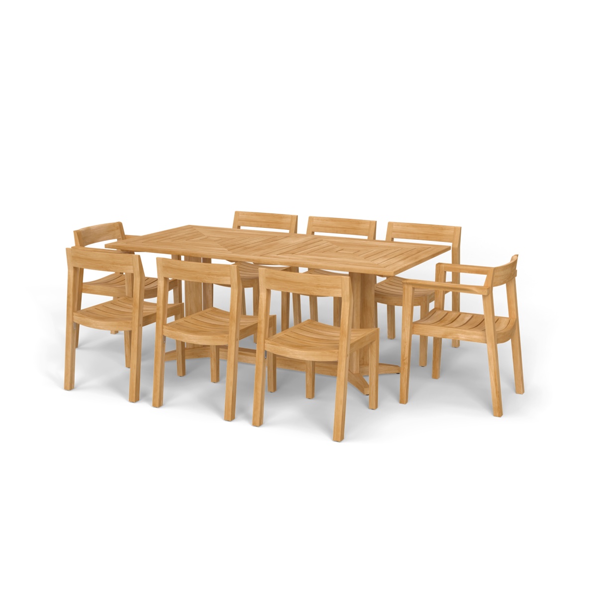 Pyramid Horizon 9 pc Teak Dining Set