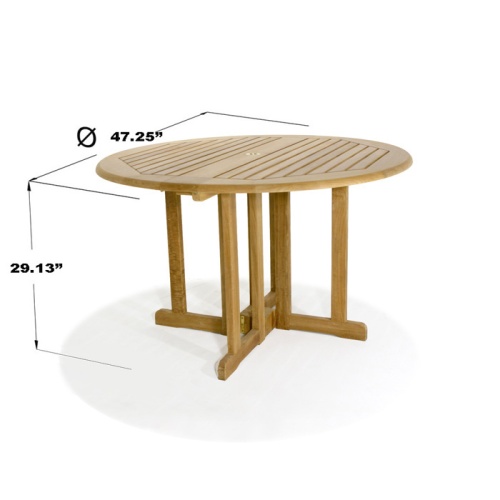 Odyssey Barbuda Folding Patio Dining Set - Picture M