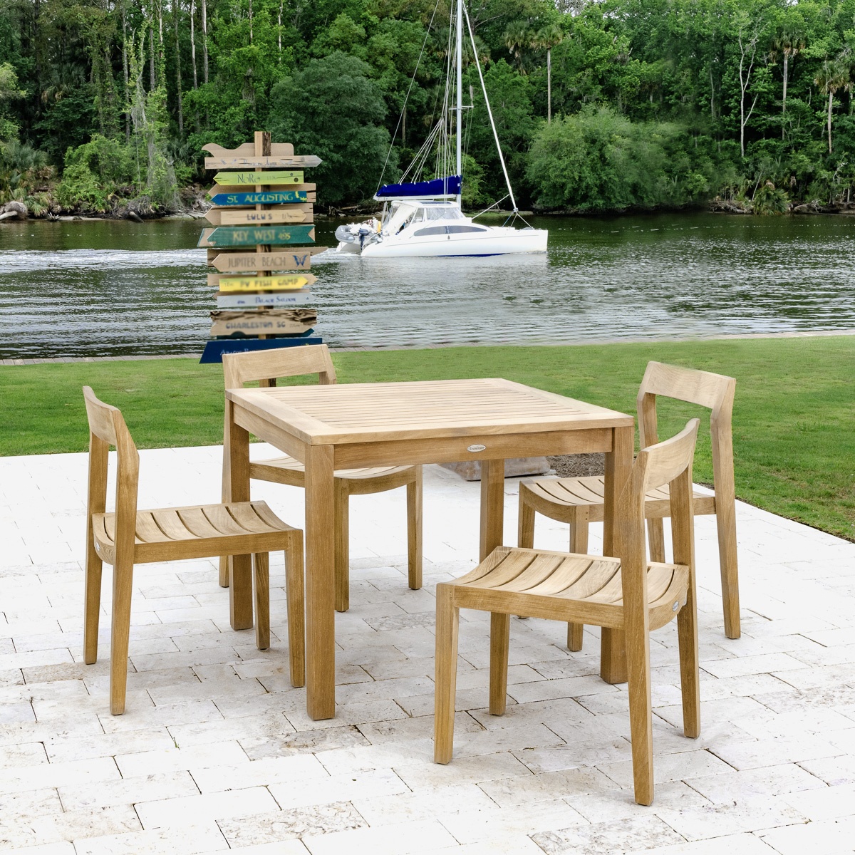 Horizon 5 pc Teak Dining Set