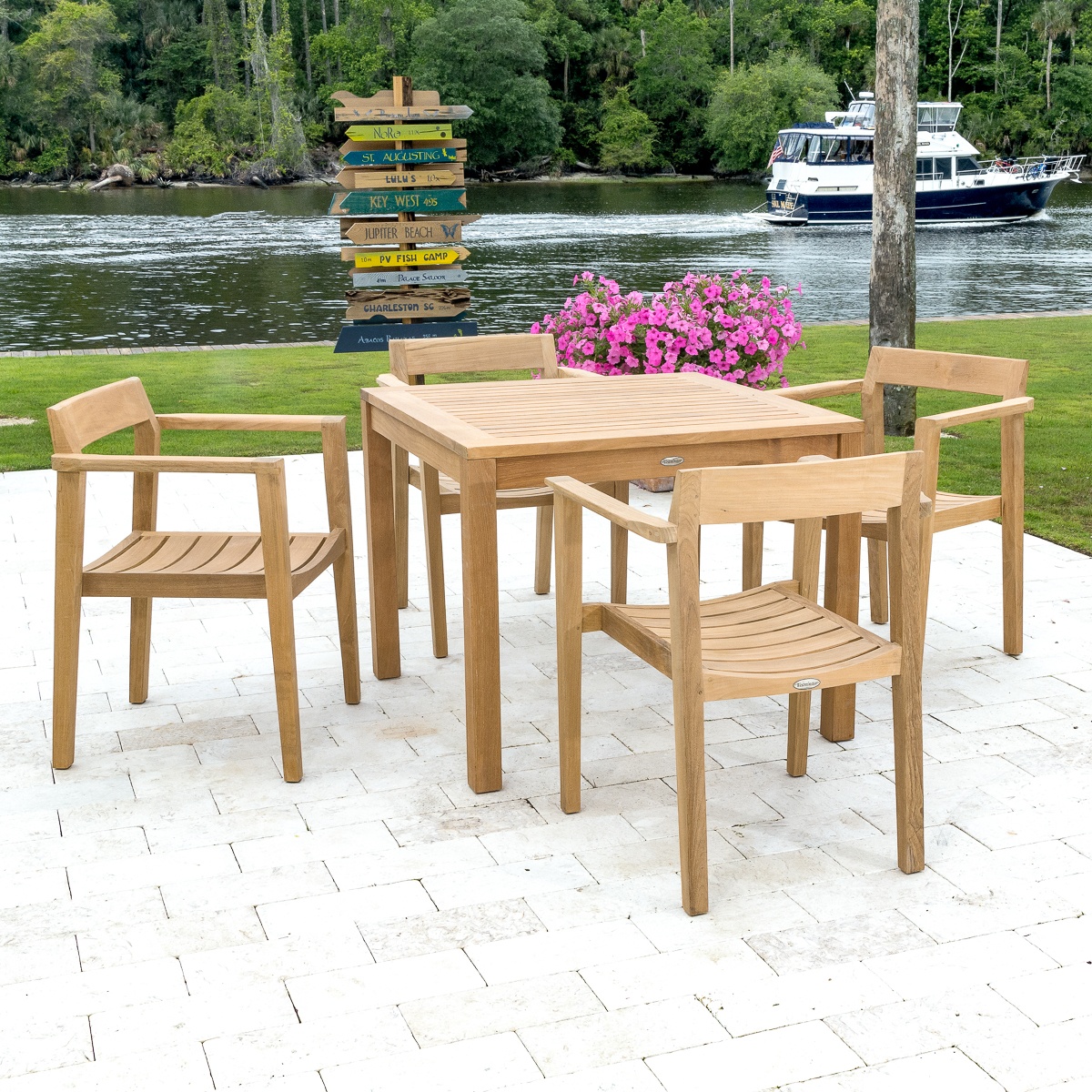 Horizon 5 pc Teak Cafe Set