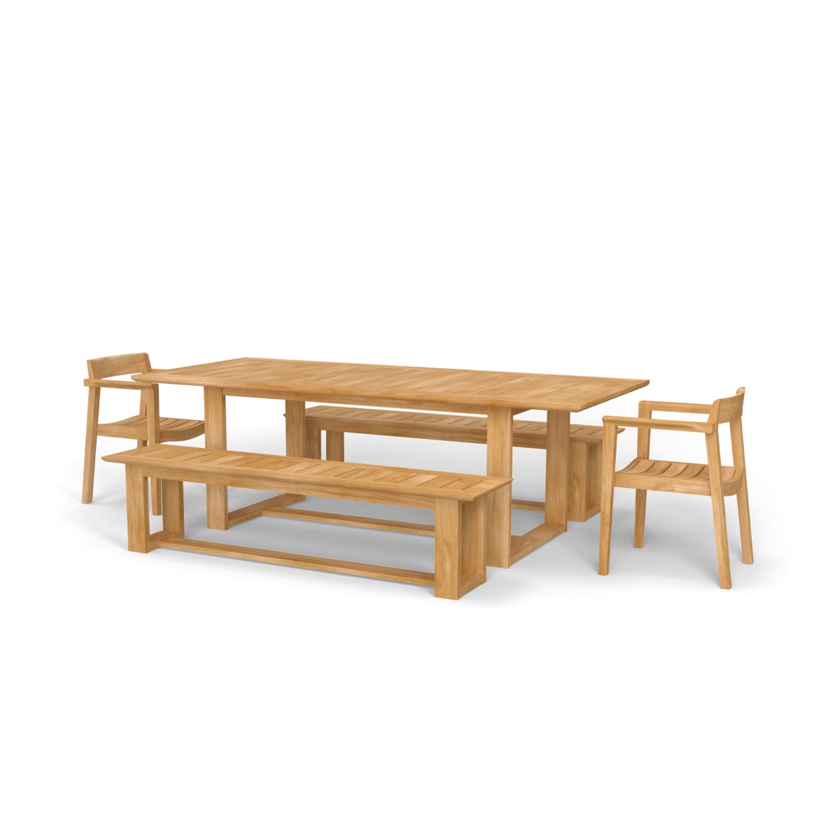 Horizon Table & Bench Set