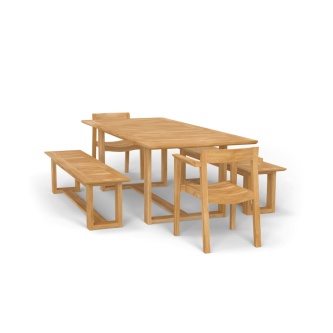 Horizon Table & Bench Set
