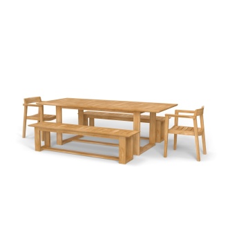 Horizon Table & Bench Set