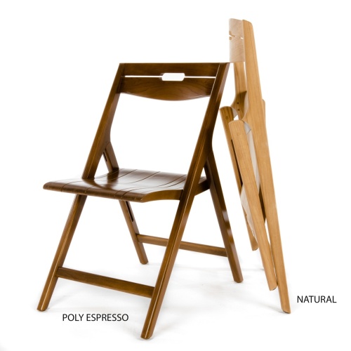 Surf Round Teak Dining Set with 4 Surf Folding Dining Chairs - Picture M