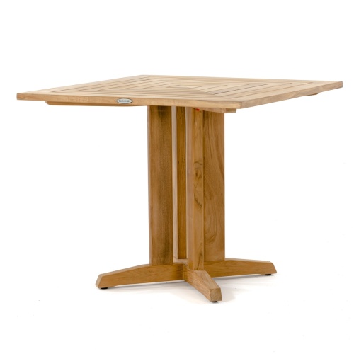 Square Teak Patio Bistro Dining Set - Picture M