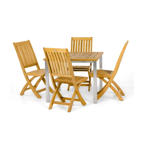 Vogue Barbuda 5 pc Teak Dining Set - Picture A