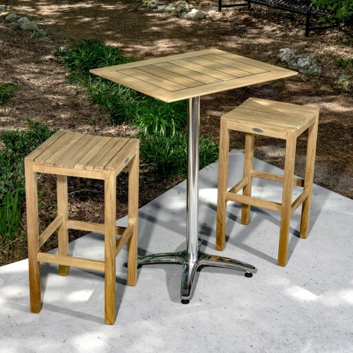Vogue 24 x 30 inch Bar Top & Base Combo - Picture K