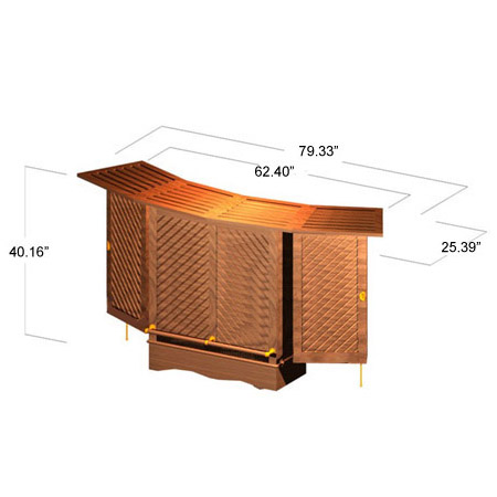 Somerset Vogue Teak Bar Set - Picture K