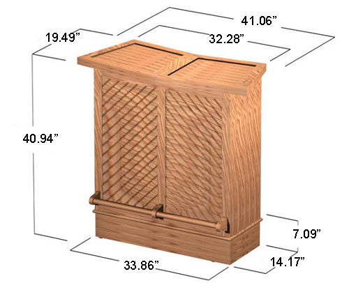 Somerset Vogue Teak Bar Set - Picture L