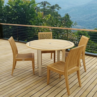 Vogue Laguna 4FT Round Dining Set