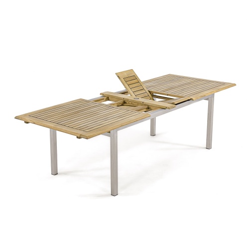 Teak and Stainless Steel 7 pc Vogue Dining Set - Picture K