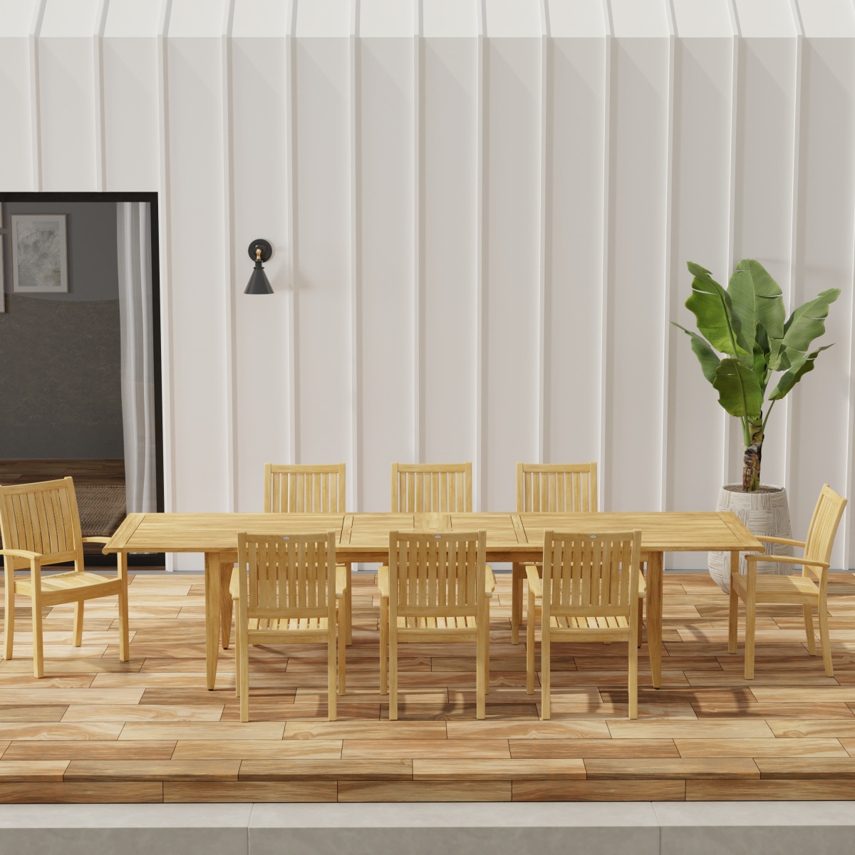 Laguna Sussex 9 pc Teak Dining Set