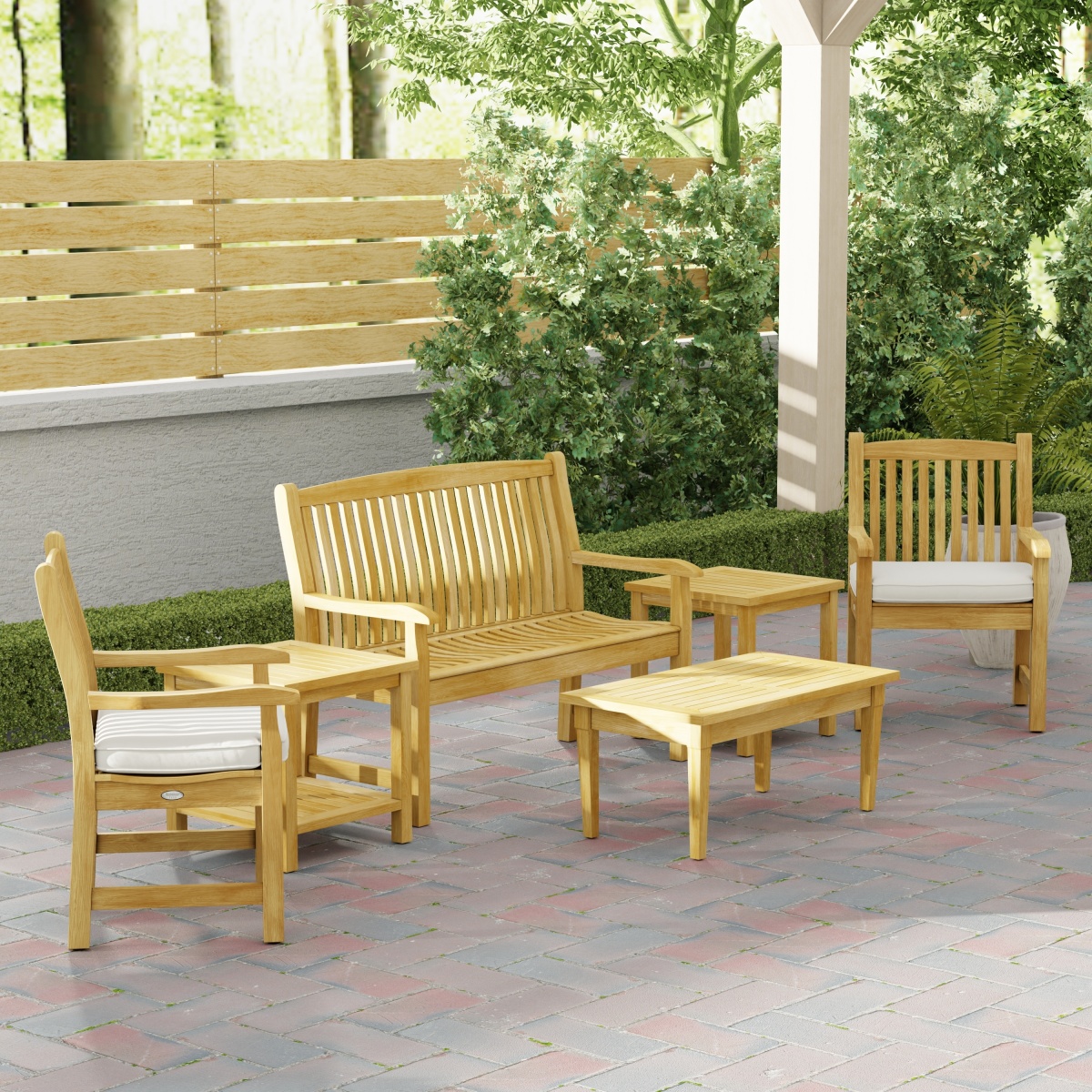 6 pc Veranda Bench and Chair Set