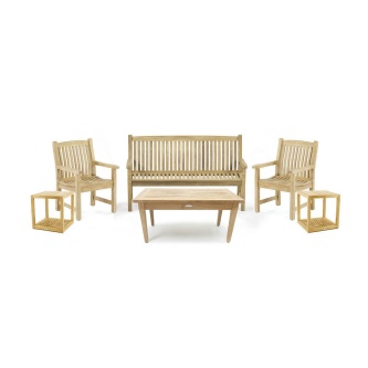 6 pc Veranda Bench and Chair Set