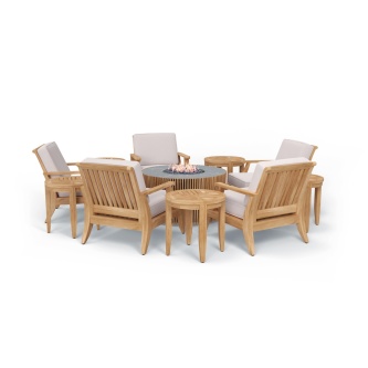 11 pc Agora Fire Table Laguna Set