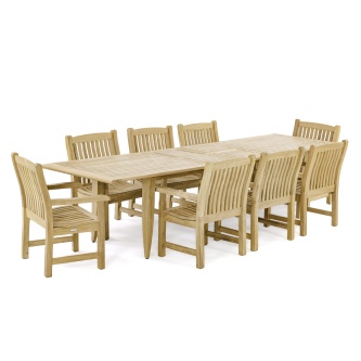 Laguna Veranda 9 pc Teak Dining Set