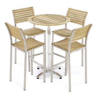 5 pc Vogue Round High Bar Set
