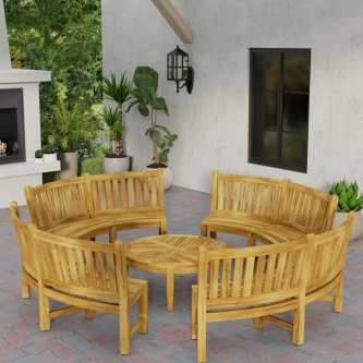 Buckingham Bench and Coffee Table Set