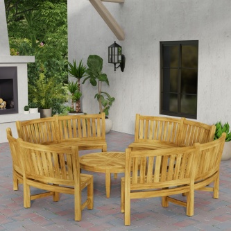 Buckingham Bench and Coffee Table Set