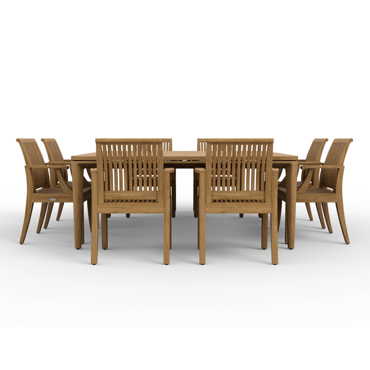 9 pc Square Veranda Laguna Dining Set