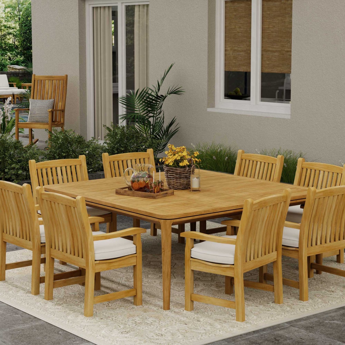9 pc Veranda Square Dining Set