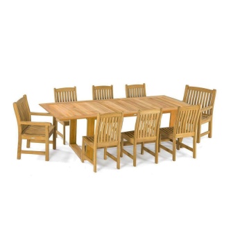 Horizon Veranda 9 pc Teak Dining Set