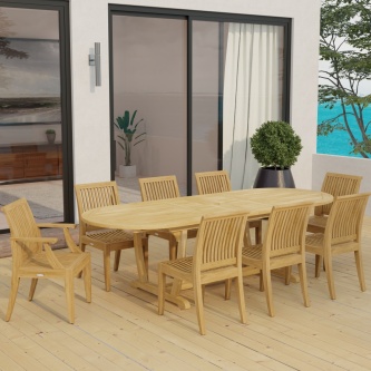 9 pc Laguna Montserrat Dining Set
