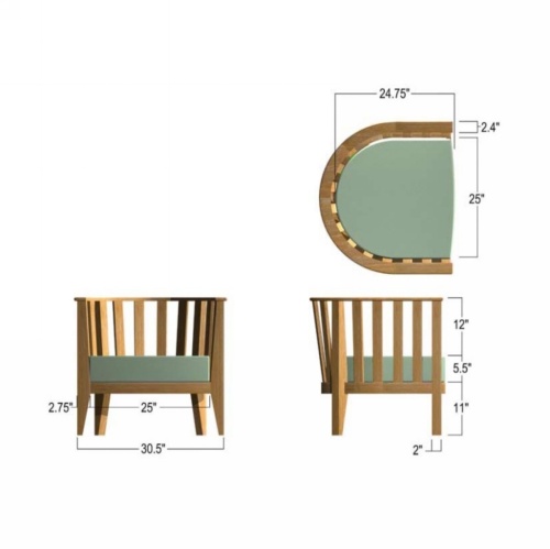 Kafelonia Round Sectional - Picture N