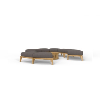 Kafelonia 5 pc Backless Sectional Set