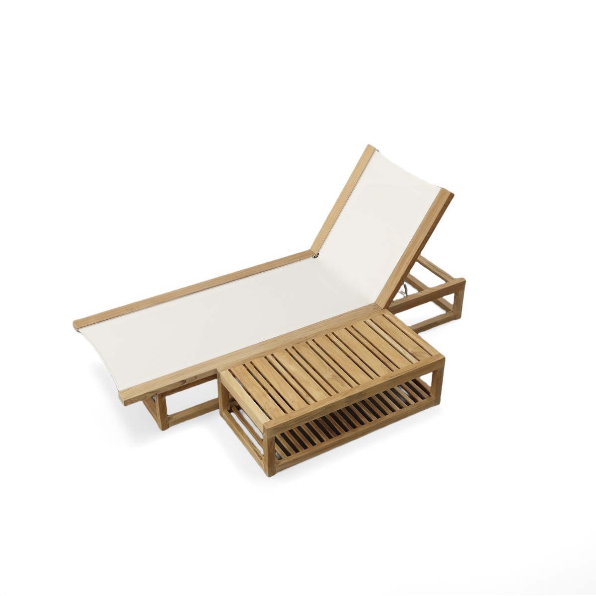 Maya Lounger and Side Table Set