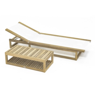Maya Lounger and Side Table Set