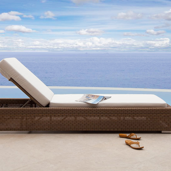 Malaga Outdoor Chaise Lounger Cushion