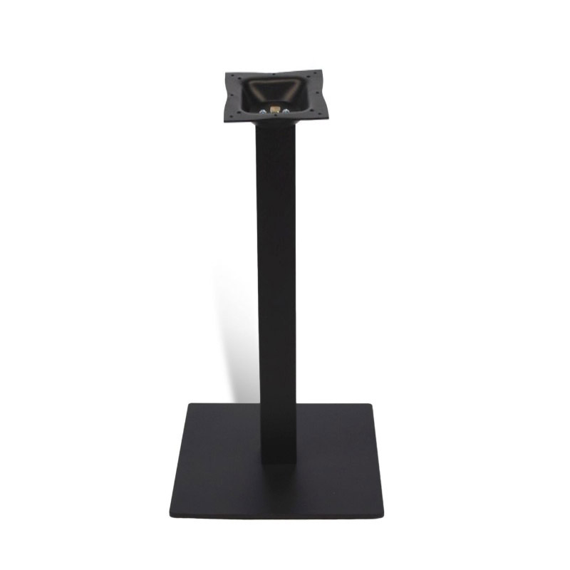 41" Black Steel Bar Table Base