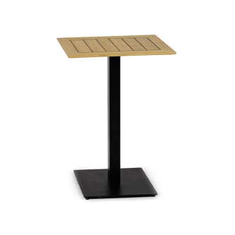 41" Black Steel Bar Table Base